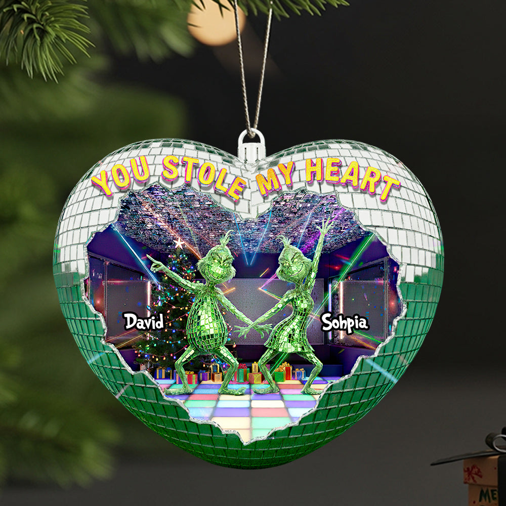 Couple Disco Christmas Ornament Personalized Gifts For Couple 02TGDT120925