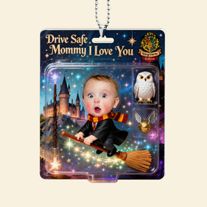 Cute Baby Fantasy Flight Car Ornament - Custom Photo Gifts For Mom 04naqn120326