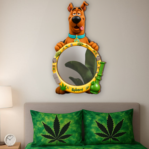 Chill-Time Buddy Personalized Wall Hanging Mirror Gifts For Stoner Fans 04TOLU220725