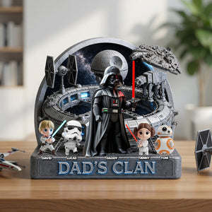 Conquer With Dad Acrylic Plaque - Personalized Gifts For Dads 04QHTN250426