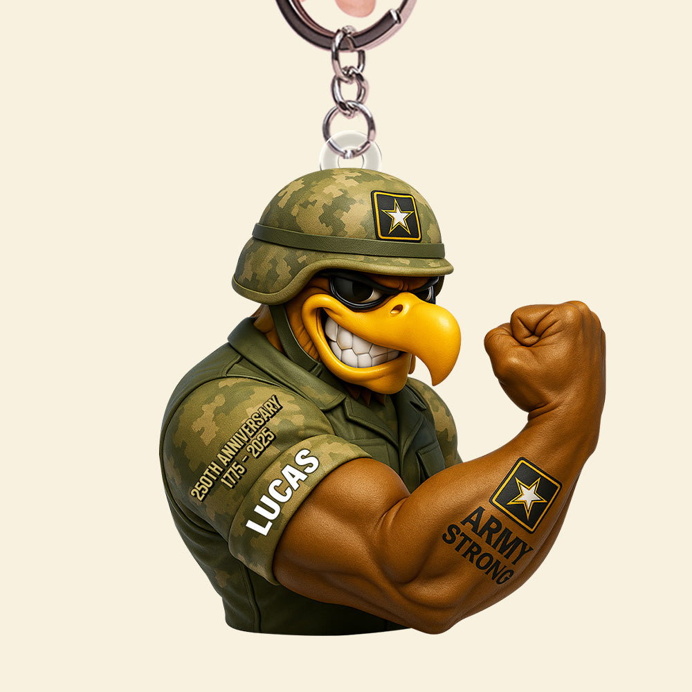 Anniversary Keychain - Personalized Gifts For Soldier 02natn040725 NV