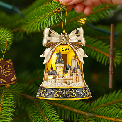 Ring Bell Castle Christmas Ornament Personalized Gifts For Fans 01PGDT080925