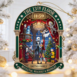 Spooky Family Christmas Ornament - Personalized Gifts For Family 08hadt240826