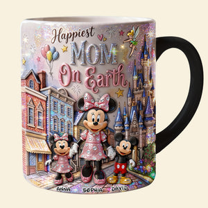 Happiest Mom On Earth Magic Mug - Personalized Gifts For Mothers 03hudt150426-Homacus
