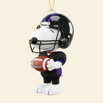 Christmas American Football Ornament Personalized Gifts Football Lovers 02HUDT080925