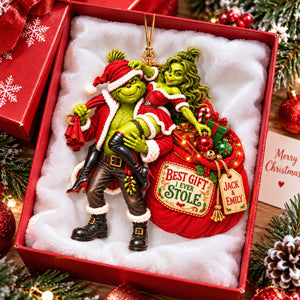 Funny Stolen Gift Christmas Ornament - Personalized Gift For Couples 08HAQN150926