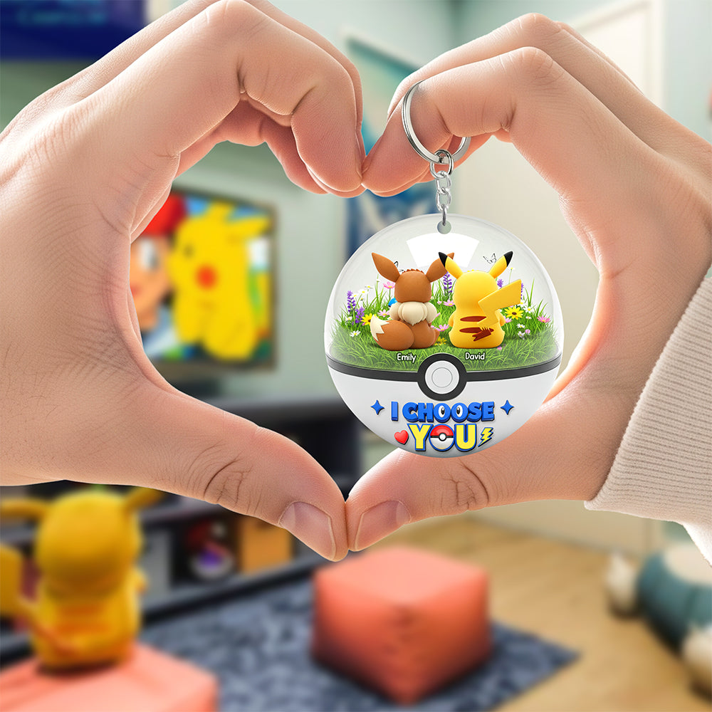 Cartoon Couple Keychain - Personalized Gifts For Couple 03ohqn250725