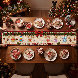 Christmas Family Quilted Table Runner - Personalized Gift For Family 04nalu190826