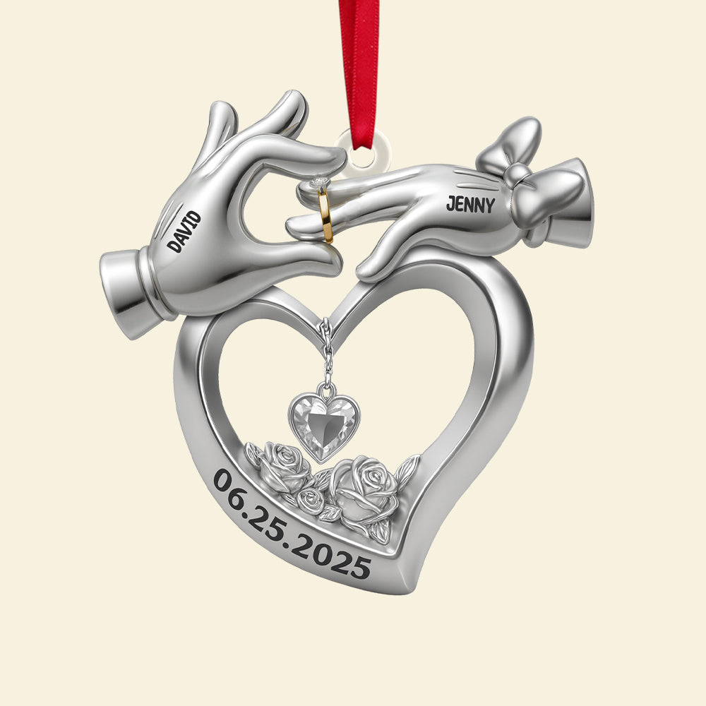 Personalized Gifts For Newlywed Couple Christmas Acrylic Ornament 02ohtn140825