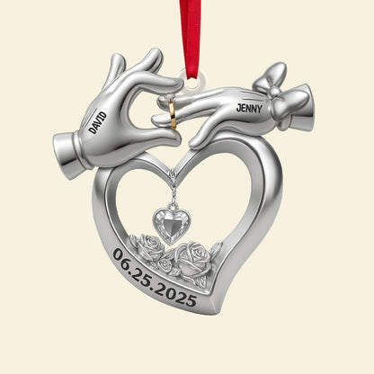 Personalized Gifts For Newlywed Couple Christmas Acrylic Ornament 02ohtn140825