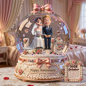 Romantic Wedding Couple Acrylic Plaque - Personalized Gifts For Couples 06TGLU220126
