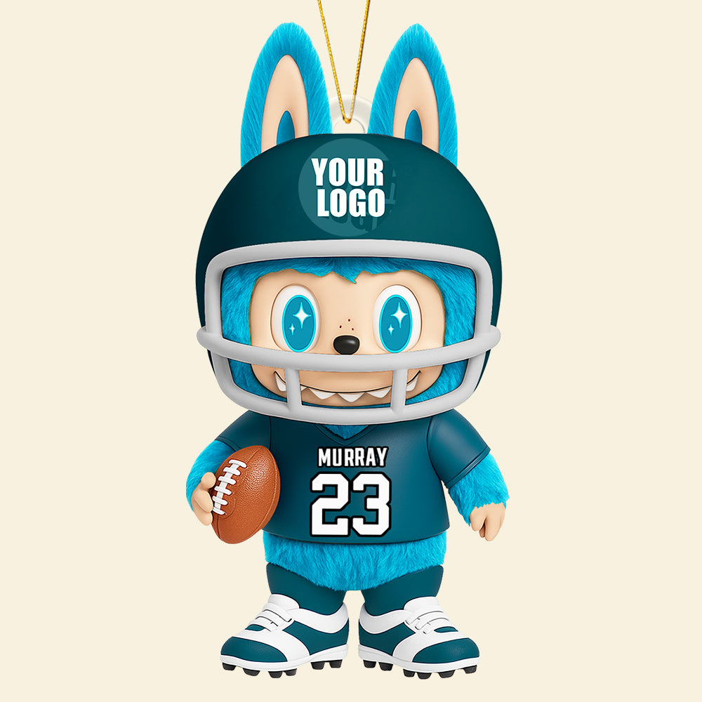 Christmas Monster American Football Ornament Personalized Football Gifts 04HUDT040925