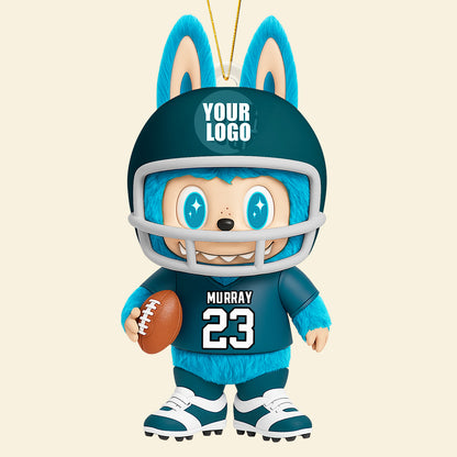 Christmas Monster American Football Ornament Personalized Football Gifts 04HUDT040925