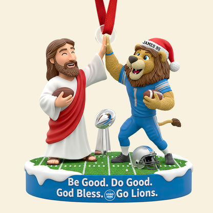 Faith & Football Christmas Ornament Personalized Gifts For Football Lovers 03HUDT230925