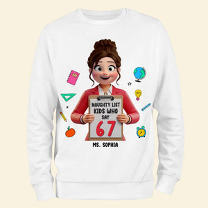 Funny Teacher 2D Shirt - Personalized Gifts For Teachers 01NATN211125
