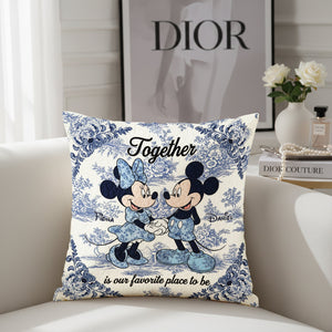 Sweetheart Couple Square Pillow - Personalized Gifts For Couples 07PGLU031025