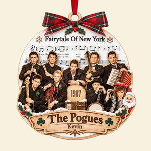 The Pogues Christmas Song Ornament - Personalized Gifts For Music Lovers 04HUTA231026