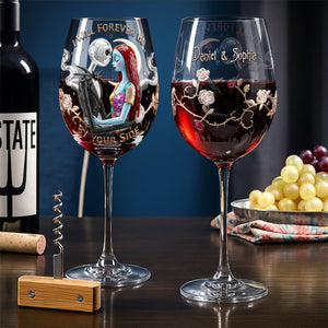 Forever Be By Your Side Drinking Glass - Personalized Gifts For Couples 04PALU081225