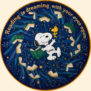 Cute Quilted Round Mat Personalized Gifts For Book Lovers 06totn061125