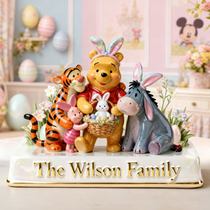 Happy Easter Family Acrylic Plaque - Personalized Gifts For Family 06PGLU030226