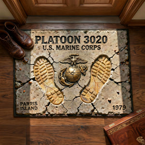 Veteran Legacy Shaped Doormat - Personalized Gifts For Veteran 06TGLU260126