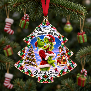 Romantic Couple Christmas Ornament - Personalized Gifts For Couple 01tylu101026
