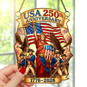 USA 250th Anniversary Suncatcher Ornament – Gifts For Patriots 01paqn060326