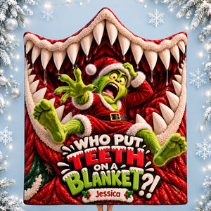 Put Teeth On A Blanket - Personalized Christmas Gifts Wearable Blanket Hoodie 06hadt161026