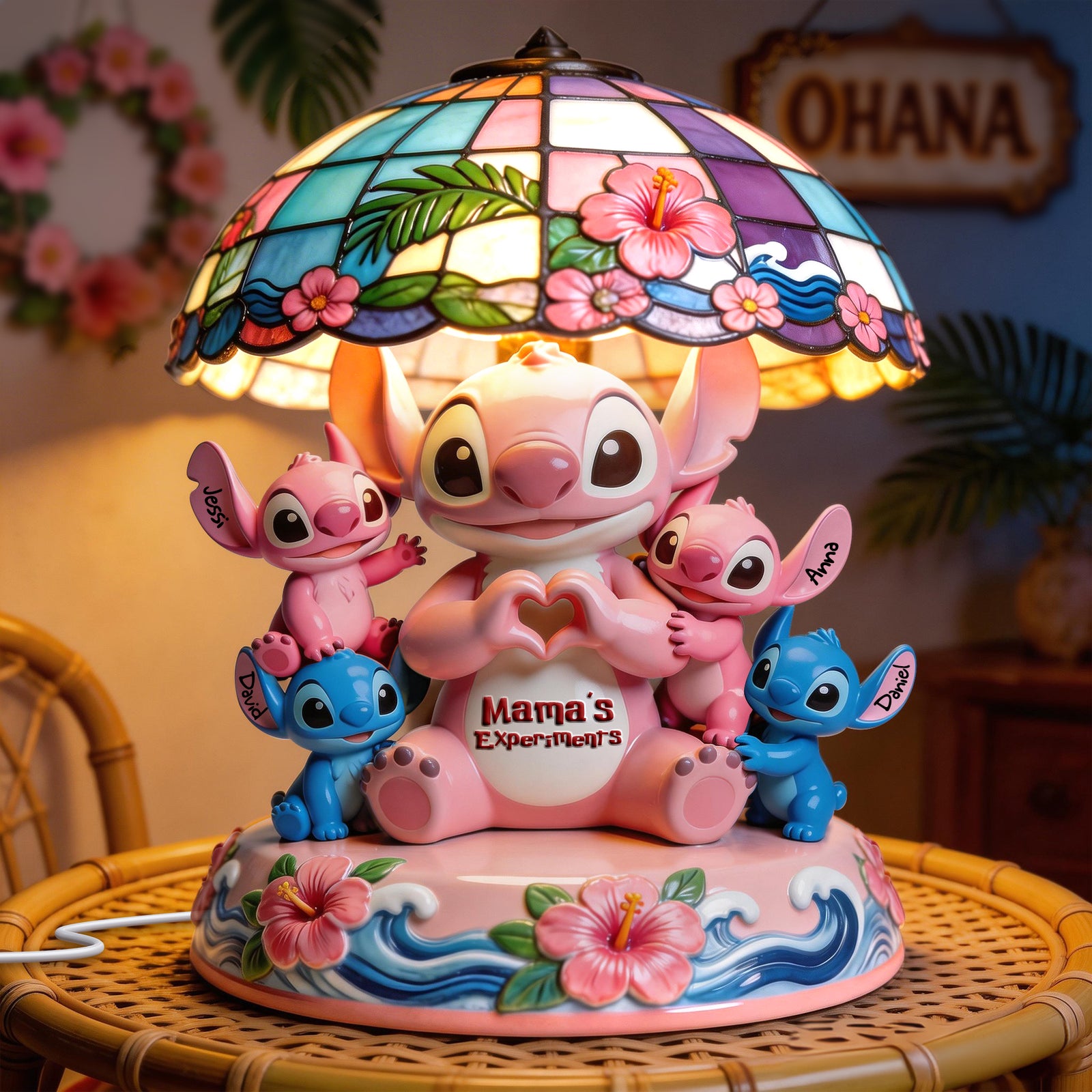 Mom With Kids Light Box – Personalized Gifts For Mom 05nalu110326