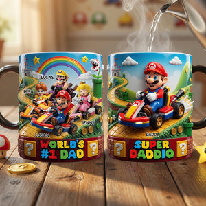 Retro Kart Racing Dad Magic Coffee Mug - Personalized Gift For Dads 02TYDT110526