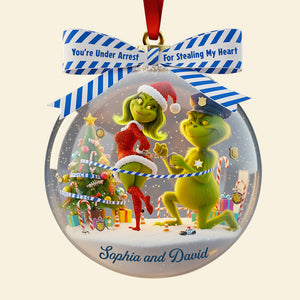 Christmas Love Under Arrest - Personalized Gifts For Couple Ornament 06TGDT300925