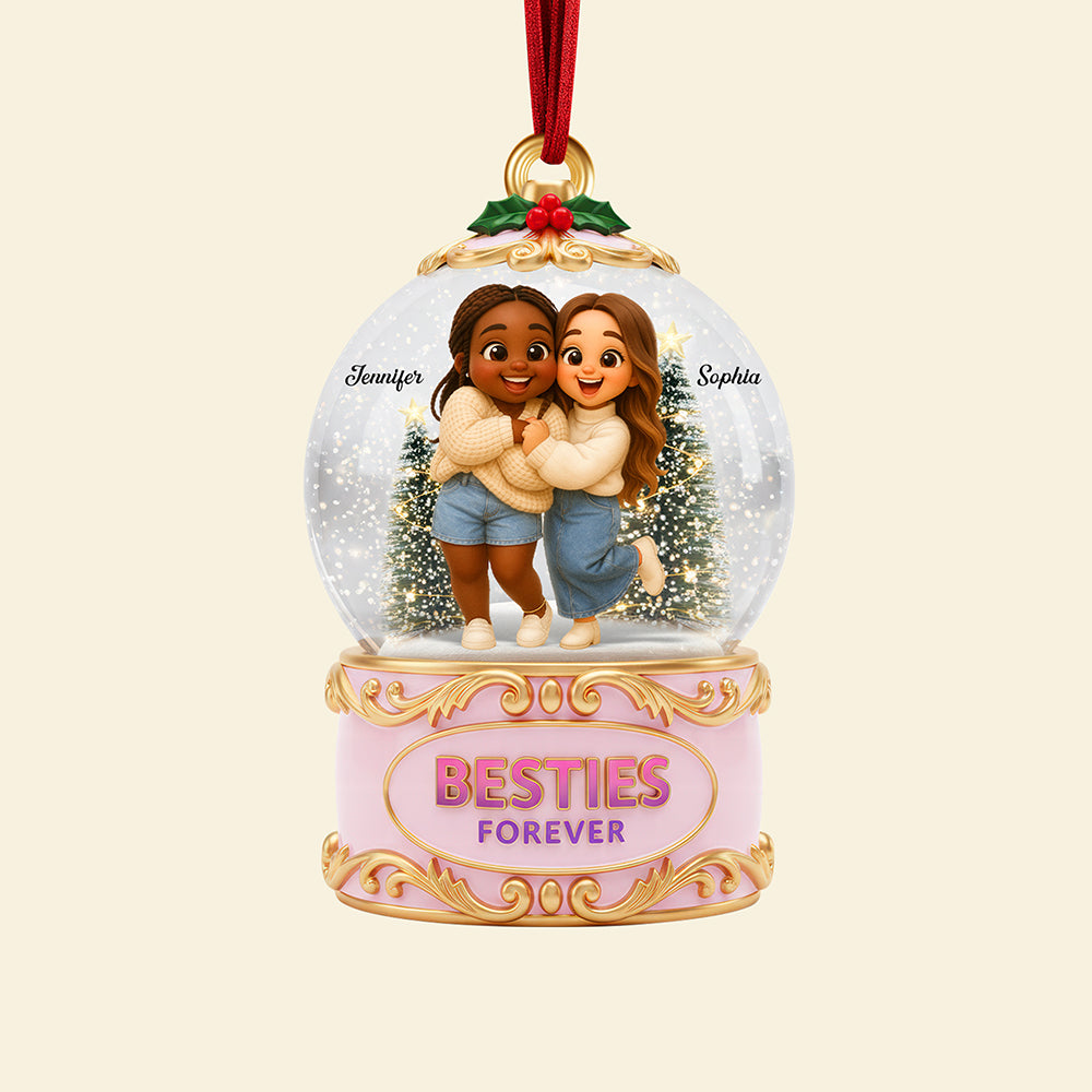 Holiday Besties Christmas Ornament - Custom Photo Gifts For Besties 01pgqn110925 - Ornament - GoDuckee