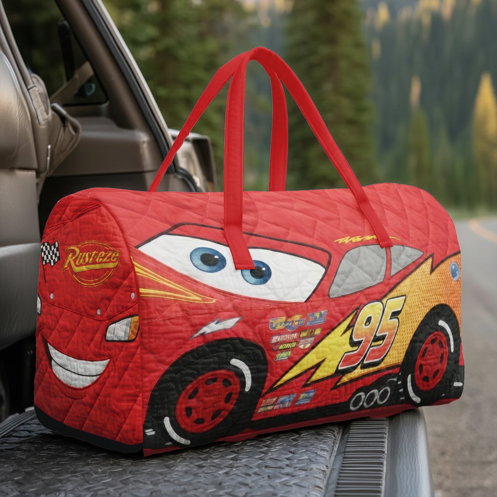 Racing Quilted Duffle Bag – Personalized Gifts For Car Lovers 02naqn200126