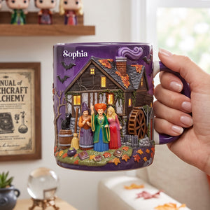 Macabre Spell Sisters Coffee Mug - Personalized Gifts For Halloween 02hutn160926