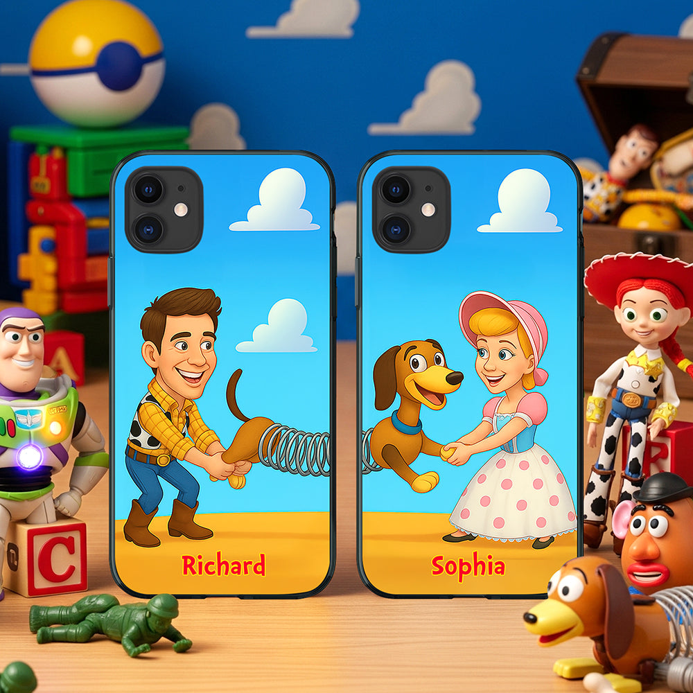 Cartoon Couple Phone Case - Custom Photo Gifts For Couple 02hyqn220825-Homacus
