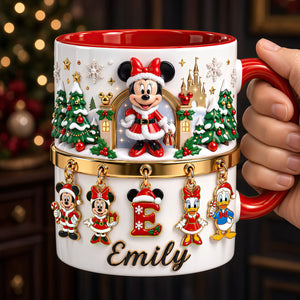 Cute Alphabet Christmas Accent Mug - Personalized Christmas Gifts 05tydt240926