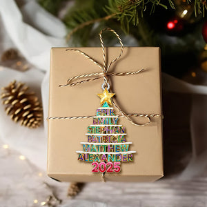 Christmas Tree Family Name Ornament Personalized Gifts For Family 03NALU161025-Homacus