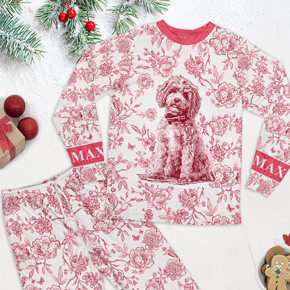 Toile de Jouy Pajama Set – Custom Photo Gifts for Dog Lovers 01pgqn090925 - Pajama Set - GoDuckee