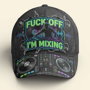DJ Turntable Graphic Cap - Personalized Gift For Music Lovers 04NATN170326