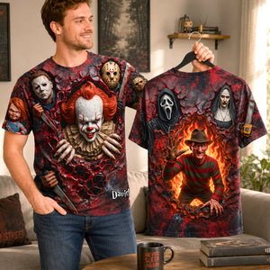 Midnight Horror 3D Shirt - Personalized Gifts For Horror Lovers 04TYDH270726