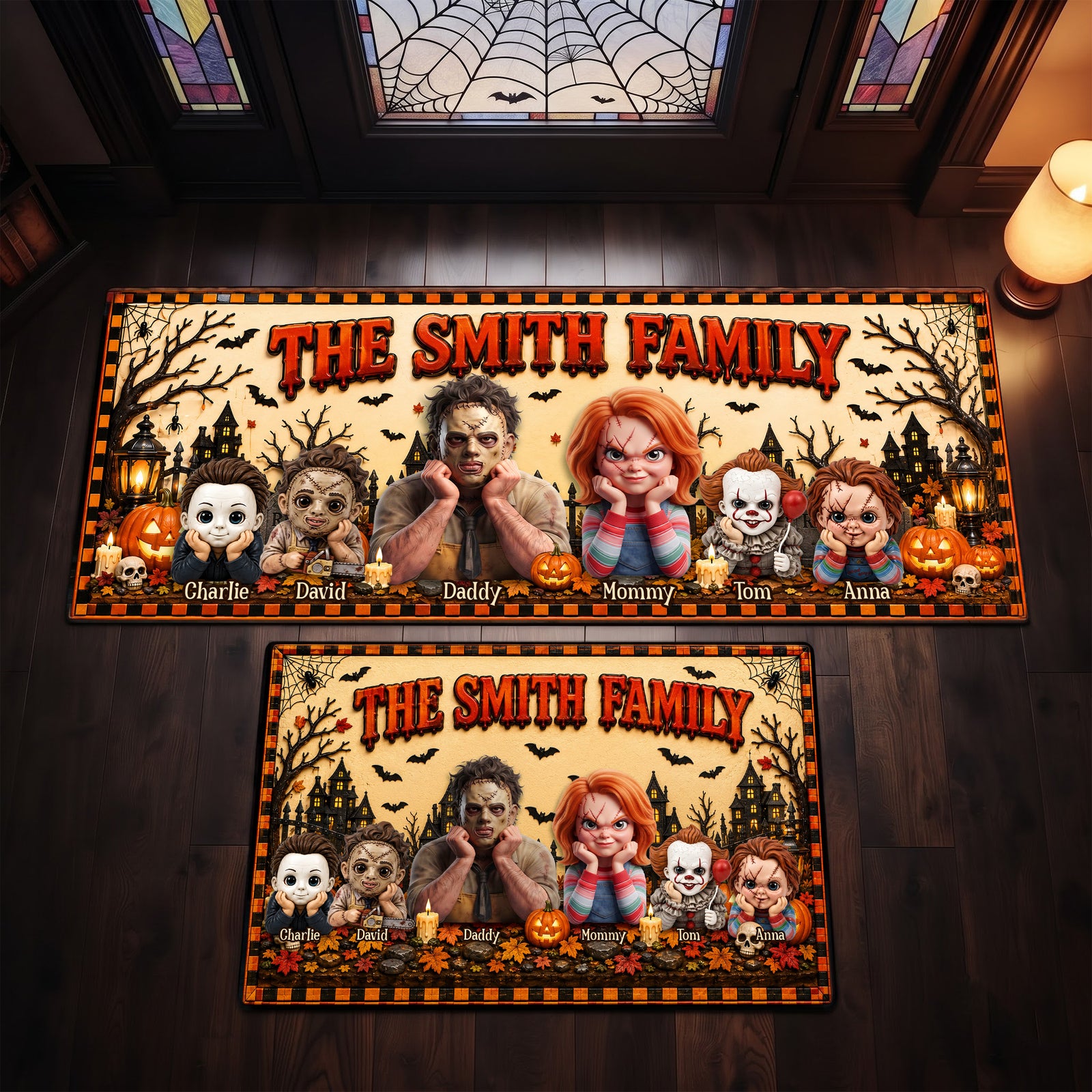 Spooky Family Gathering Runner Rug - Personalized Gifts For Family 01tylu030926