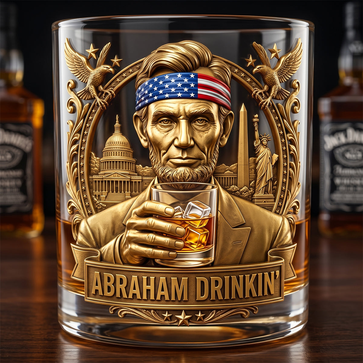 Bold & Memorable Round Glass - Personalized Anniversary Gifts 02HUDT120626-Homacus