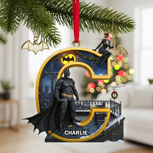 Shadow Wing Initials Christmas Ornament - Personalized Gifts For Fans 03OHLU050925