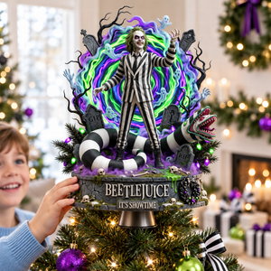 Creepy Christmas Nightmare Acrylic Christmas Tree Topper - Personalized Christmas Gifts 01NAQN071026