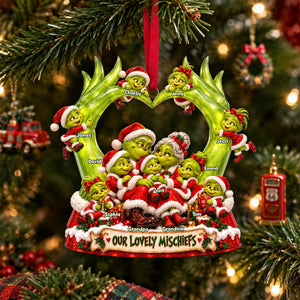 Grandparents’ Little Mischiefs Christmas Ornament - Personalized Gifts For Grandparents 03PALU250926