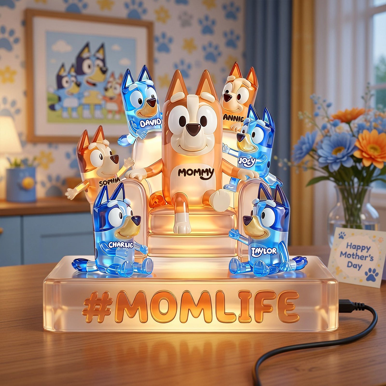 Mom Life Acrylic Light Box - Personalized Gifts For Moms 01ohlu190326