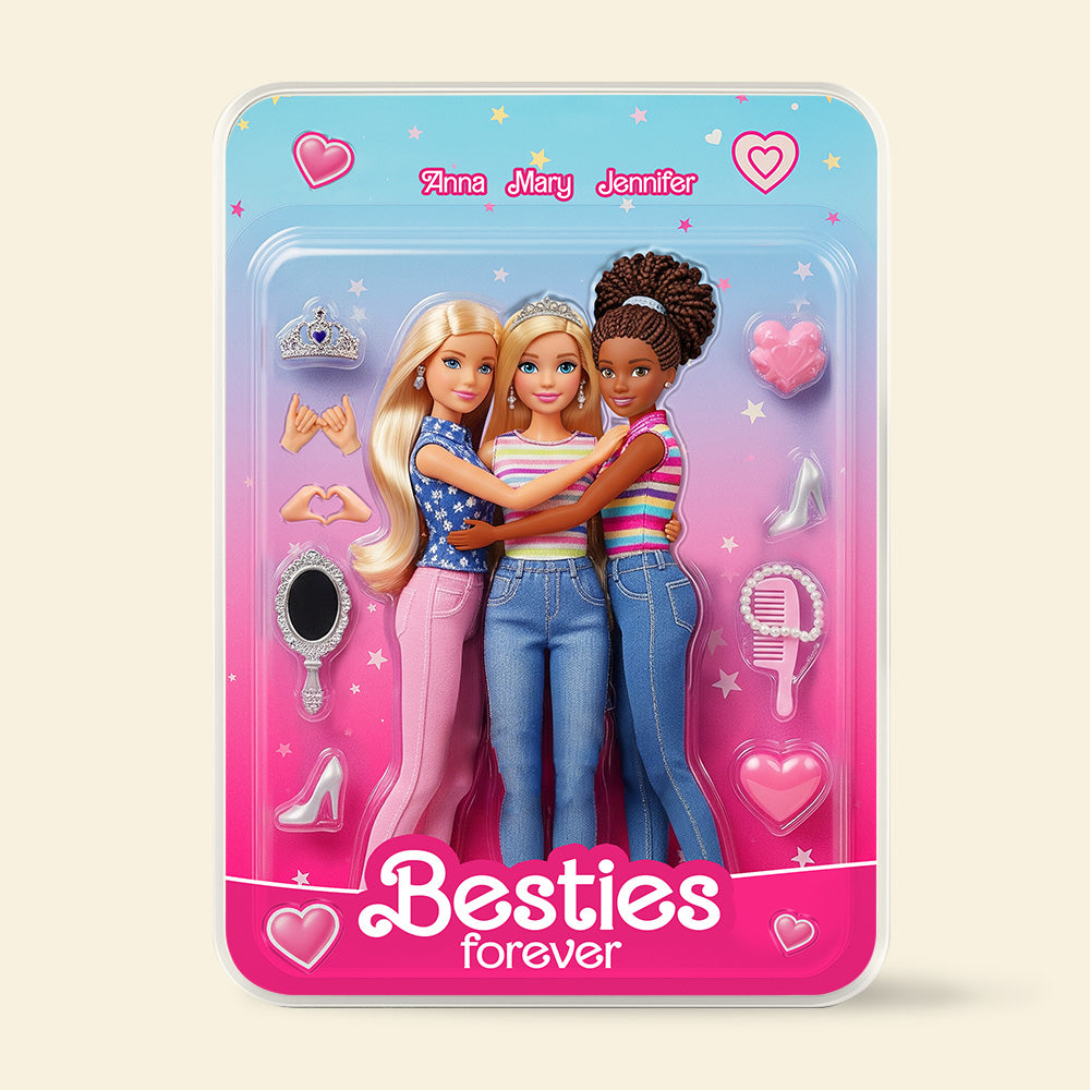 Personalized Gifts For Friends Acrylic Plaque, Besties Forever 02qhtn210625