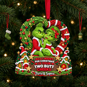 Playful Couple Acrylic Ornament - Personalized Gifts For Couple 02ohlu01102026