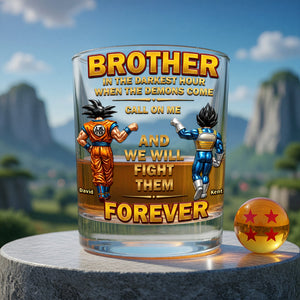 Unique Round Glass - Personalized Brotherhood Keepsake Gifts 05OHQN050626