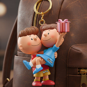 Forever Love Keychain Personalized Gifts For Couple 01OHDT041225